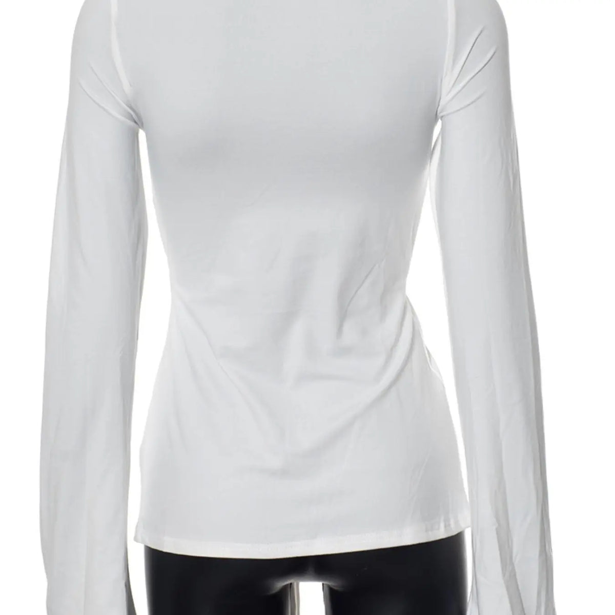 Women'S Solid Knot Front Split Hem Tee, Casual Chic Basic Feminine Long Sleeve Sweetheart Neck T-Shirt for Fall, Women'S Clothing for Daily Wear Top